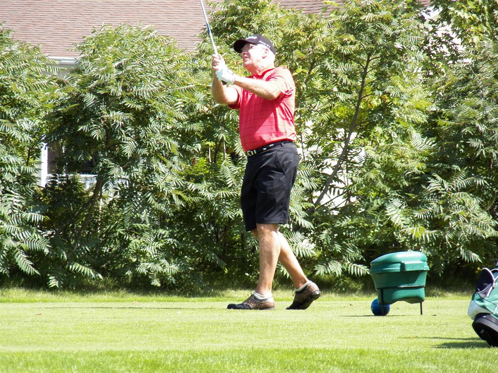 :&nbsp; John Goik stares down his approach on #11 during the 2nd round of the championship.